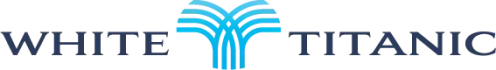 White Titanic Logo Orizontal
